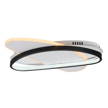 Plafoniera LED Brantiel negru/ alb Rabalux 71469, 57W