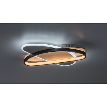 Plafoniera LED Brantiel negru/ alb Rabalux 71469, 57W