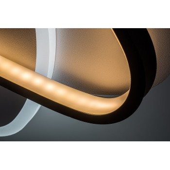 Plafoniera LED Brantiel negru/ alb Rabalux 71469, 57W