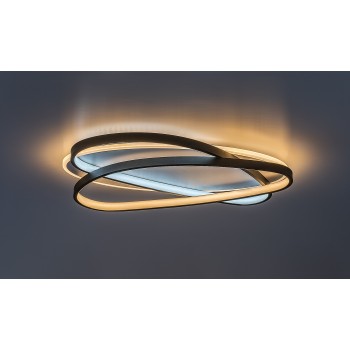 Plafoniera LED Brantiel negru/ alb Rabalux 71470, 57W
