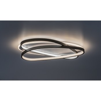 Plafoniera LED Brantiel negru/ alb Rabalux 71470, 57W