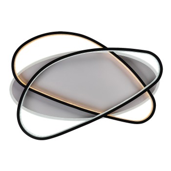 Plafoniera LED Brantiel negru/ alb Rabalux 71470, 57W