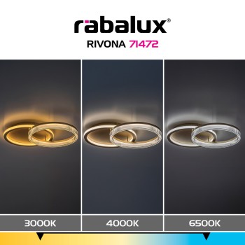 Plafoniera LED Rivona auriu Rabalux 71472, 22W