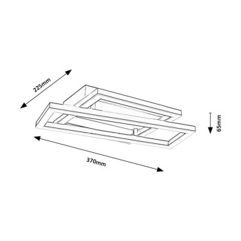 Plafoniera LED Glavian gri-bej Rabalux 71475, 24W