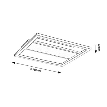 Plafoniera LED Glavian gri-bej Rabalux 71476, 24W