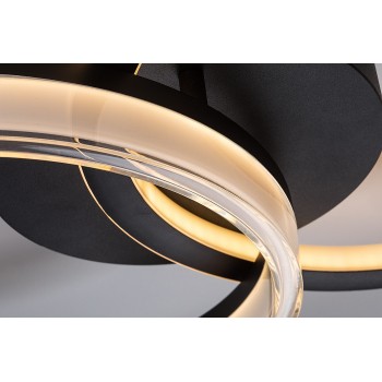 Plafoniera LED Seraphiel negru Rabalux 71479, 38W