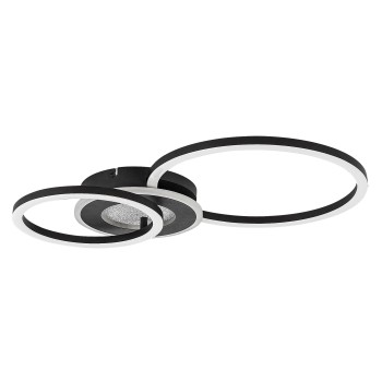 Plafoniera LED Lureo negru mat Rabalux 71485, 24W