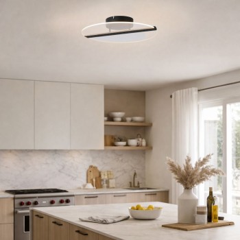 Plafoniera LED Norael negru mat Rabalux 71483, 20W