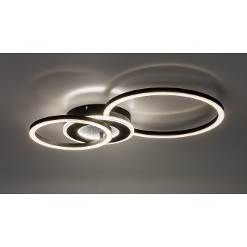 Plafoniera LED Lureo negru mat Rabalux 71485, 24W