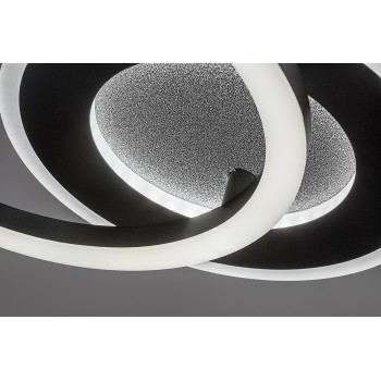 Plafoniera LED Lureo negru mat Rabalux 71485, 24W
