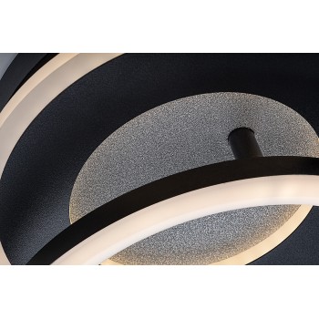 Plafoniera LED Lureo negru mat Rabalux 71485, 24W