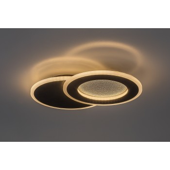 Plafoniera LED Lureo negru mat Rabalux 71486, 24W