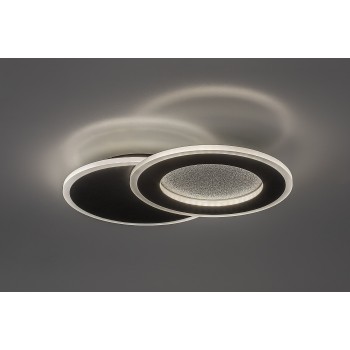 Plafoniera LED Lureo negru mat Rabalux 71486, 24W