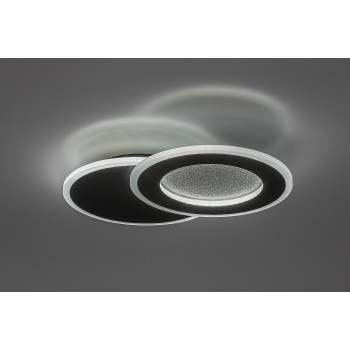 Plafoniera LED Lureo negru mat Rabalux 71486, 24W