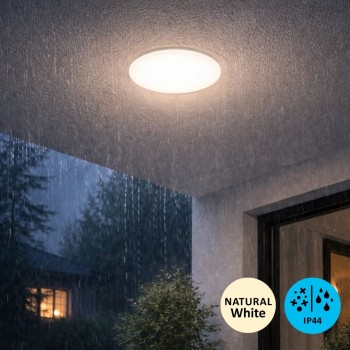 Plafoniera baie LED Lucas2 alb Rabalux 71504, 12W, 4000K