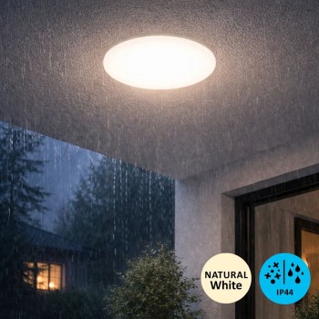 Plafoniera baie LED Lucas2 alb Rabalux 71505, 18W, 4000K