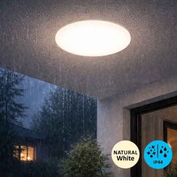 Plafoniera baie LED Lucas2 alb Rabalux 71506, 24W, 4000K