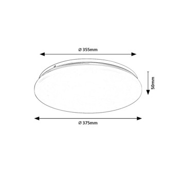 Plafoniera LED Lucas2 alb Rabalux 71509, 24W, 4000K