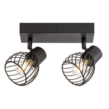 Plafoniera Aberama negru Rabalux 73002, 2xE14