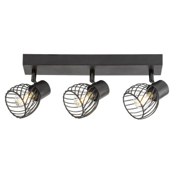 Plafoniera Aberama negru Rabalux 73003, 3xE14