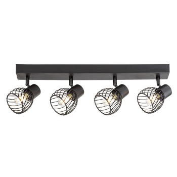 Plafoniera Aberama negru Rabalux 73004, 4xE14