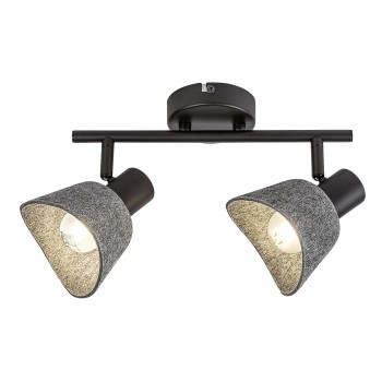 Plafoniera Farelia negru Rabalux 73006, 2xE14