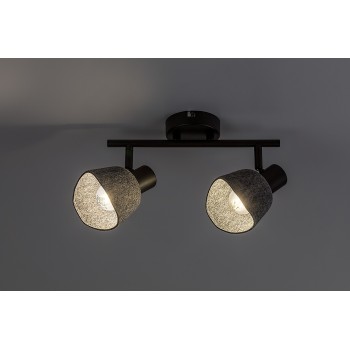 Plafoniera Farelia negru Rabalux 73006, 2xE14