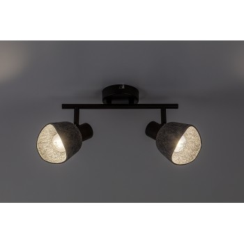 Plafoniera Farelia negru Rabalux 73006, 2xE14
