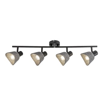 Plafoniera Farelia negru Rabalux 73008, 4xE14