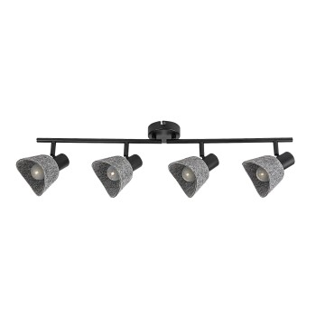 Plafoniera Farelia negru Rabalux 73008, 4xE14