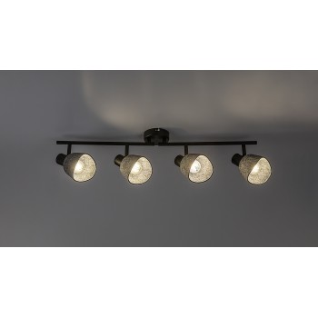 Plafoniera Farelia negru Rabalux 73008, 4xE14