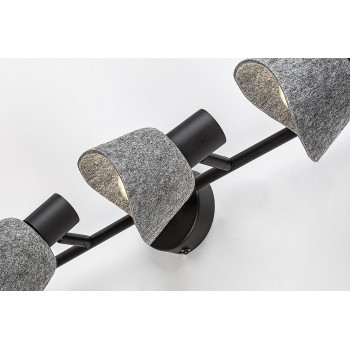 Plafoniera Farelia negru Rabalux 73008, 4xE14