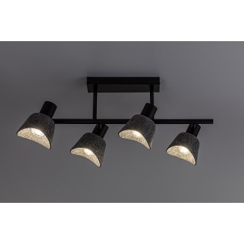 Plafoniera Farelia negru Rabalux 73010, 4xE14