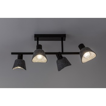 Plafoniera Farelia negru Rabalux 73010, 4xE14