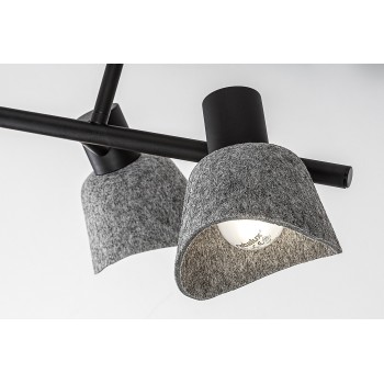 Plafoniera Farelia negru Rabalux 73010, 4xE14