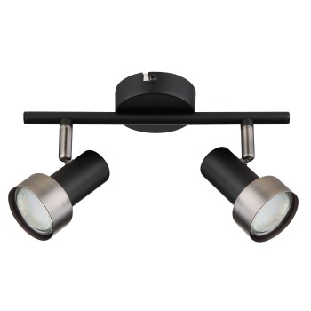 Plafoniera Konrad negru mat Rabalux 73012, 2xGU10