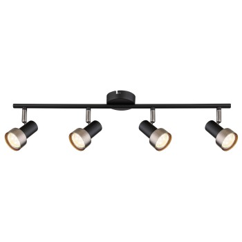 Plafoniera Konrad negru mat Rabalux 73014, 4xGU10