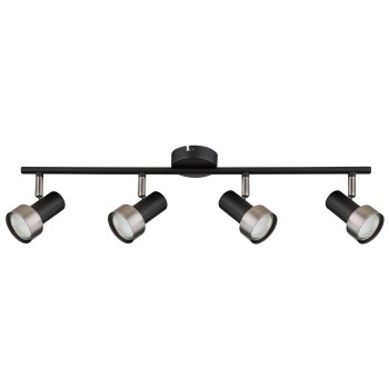 Plafoniera Konrad negru mat Rabalux 73014, 4xGU10