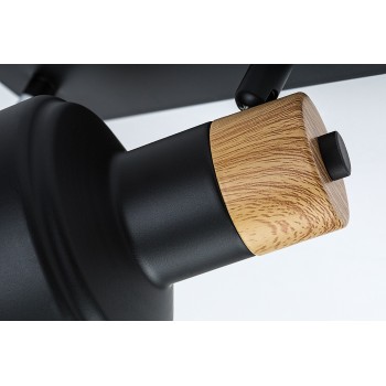 Plafoniera Saskia negru Rabalux 73056, 2xE14