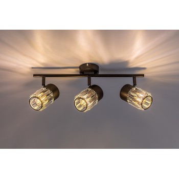 Plafoniera Venaro negru Rabalux 73061, 3xE14