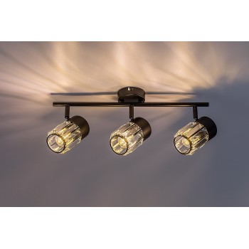 Plafoniera Venaro negru Rabalux 73061, 3xE14