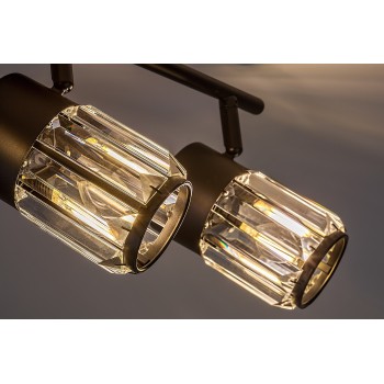 Plafoniera Venaro negru Rabalux 73061, 3xE14