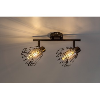 Plafoniera Emerencia negru Rabalux 73068, 2xE14
