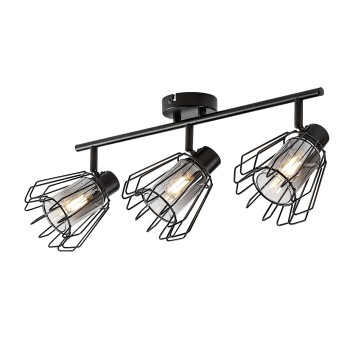 Plafoniera Emerencia negru Rabalux 73069, 3xE14