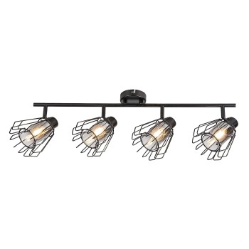 Plafoniera Emerencia negru Rabalux 73070, 4xE14