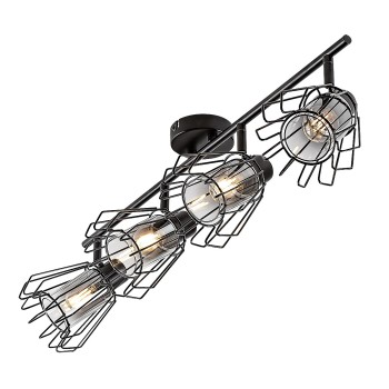 Plafoniera Emerencia negru Rabalux 73070, 4xE14