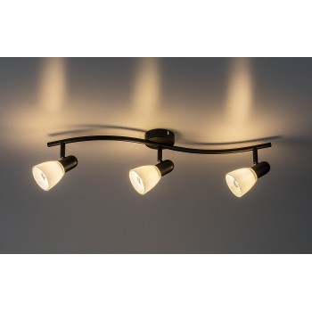 Plafoniera Soma negru Rabalux 73093, 3xE14