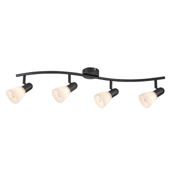 Plafoniera Soma negru Rabalux 73094, 4xE14