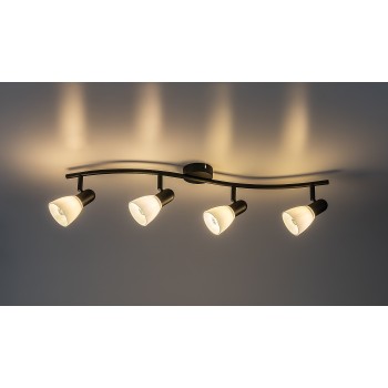 Plafoniera Soma negru Rabalux 73094, 4xE14