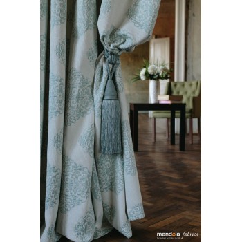 Metraj draperie cu decor GALLIANO, latime 280 cm, albastru - 2